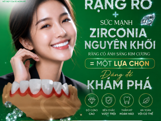 Răng Kim Cương Full Sườn Zirconia Nguyên Khối | Mỹ Luân Dental Lab